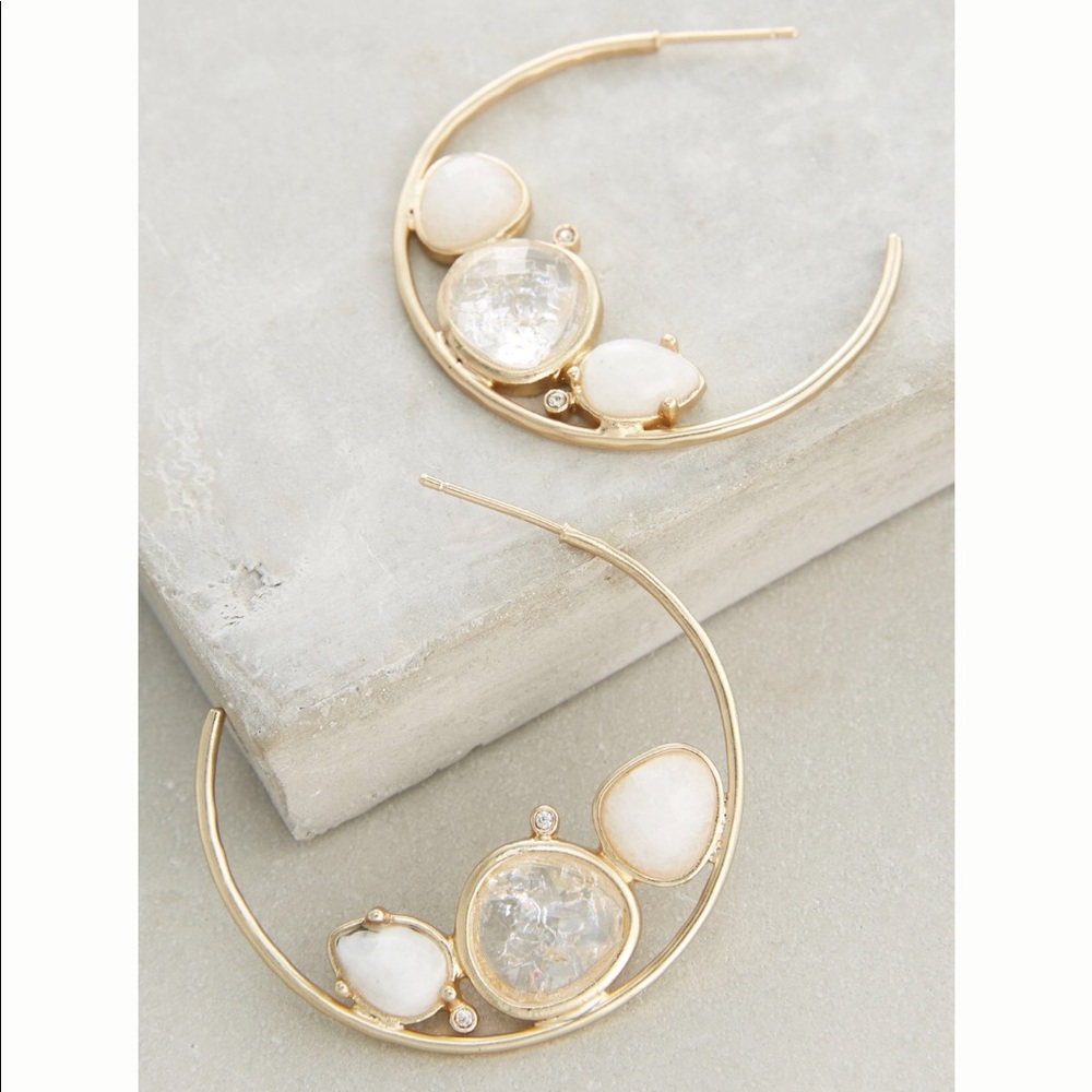 🚫SOLD NWT Evening Droplet hoops